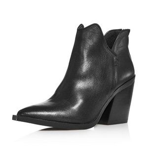 Aqua Womens Amil Zip High-Heel Bootie Black Sz 6